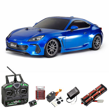 Tamiya RC 58702 Subaru BRZ ZD8 TT-02 1:10 RC Model Car Standard Stick Bundle