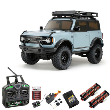 TAMIYA RC 58705 Ford Bronco 2021 (CC-02) 1:10 RC Premium Stick Bundle