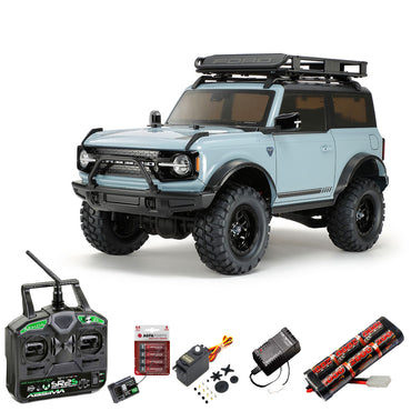 TAMIYA RC 58705 Ford Bronco 2021 (CC-02) 1:10 RC Standard Stick Bundle