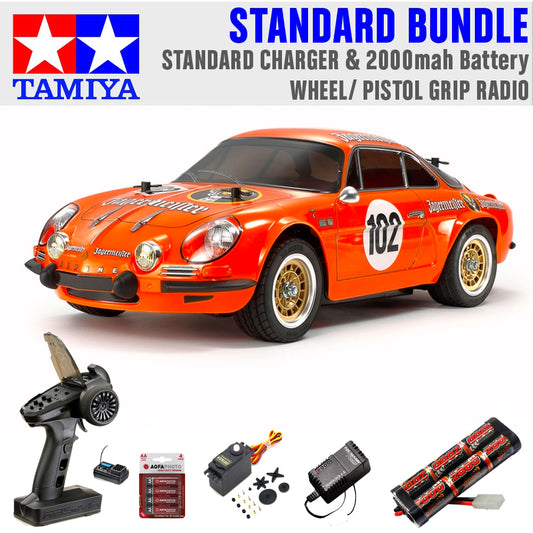 TAMIYA RC 58708 Alpine A110 Jaeger (M-06) 1:10 RC Standard Wheel Bundle