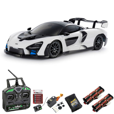 Tamiya RC 58711 McLaren Senna (TT-02) 1:10 Premium Stick Bundle