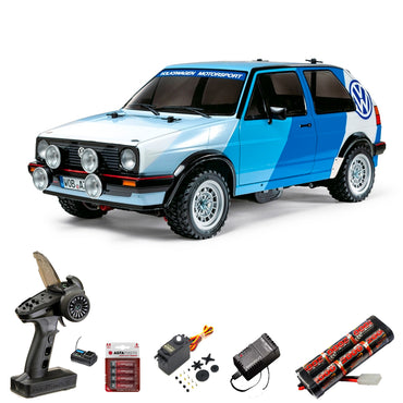 Tamiya RC 58714 Golf MK2 GTI 16 Rally MF-01X RC Car Standard Wheel Bundle