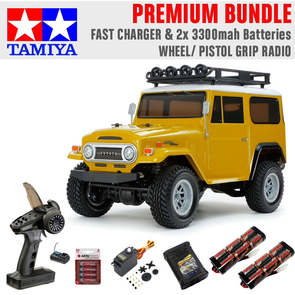 Tamiya RC 58715 Toyota Land Cruiser 40 CC-02 RC Car Premium Wheel Bundle