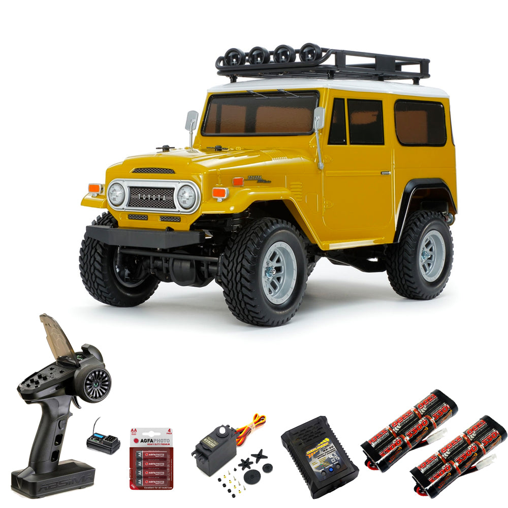 Tamiya RC 58715 Toyota Land Cruiser 40 CC-02 RC Car Premium Wheel Bundle