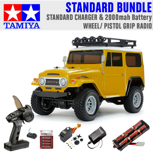 Tamiya RC 58715 Toyota Land Cruiser 40 CC-02 RC Car Standard Wheel Bundle