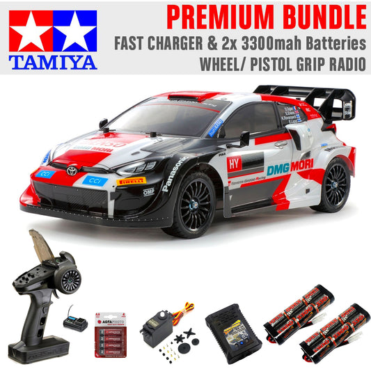 Tamiya RC 58716 Toyota Yaris Rally 1 Hybrid TT-02 RC Car Premium Wheel Bundle