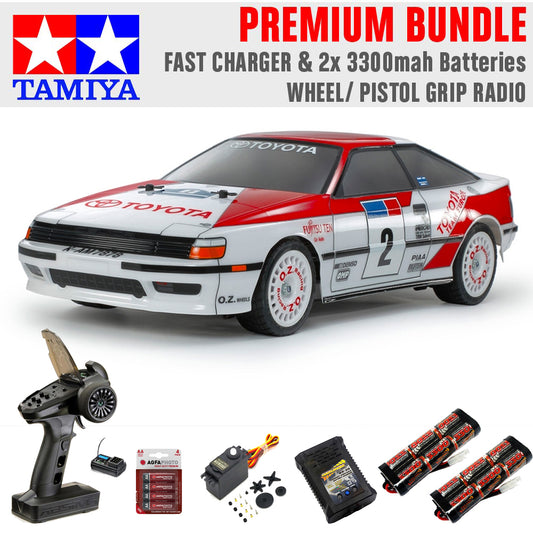 Tamiya RC 58718 Celica GT-Four ST165 TT-02 RC Car Premium Wheel Bundle