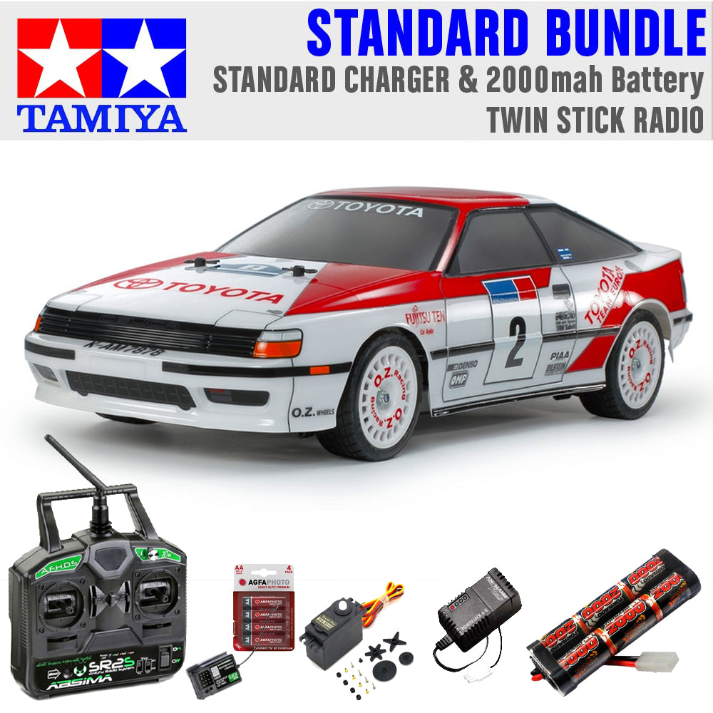 Tamiya RC 58718 Celica GT-Four ST165 TT-02 RC Car Standard Stick Bundle