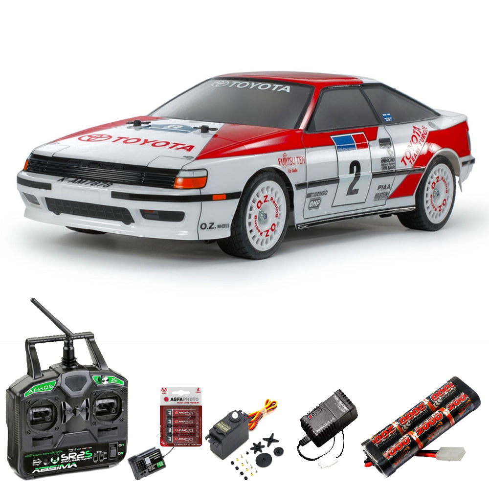 Tamiya RC 58718 Celica GT-Four ST165 TT-02 RC Car Standard Stick Bundle
