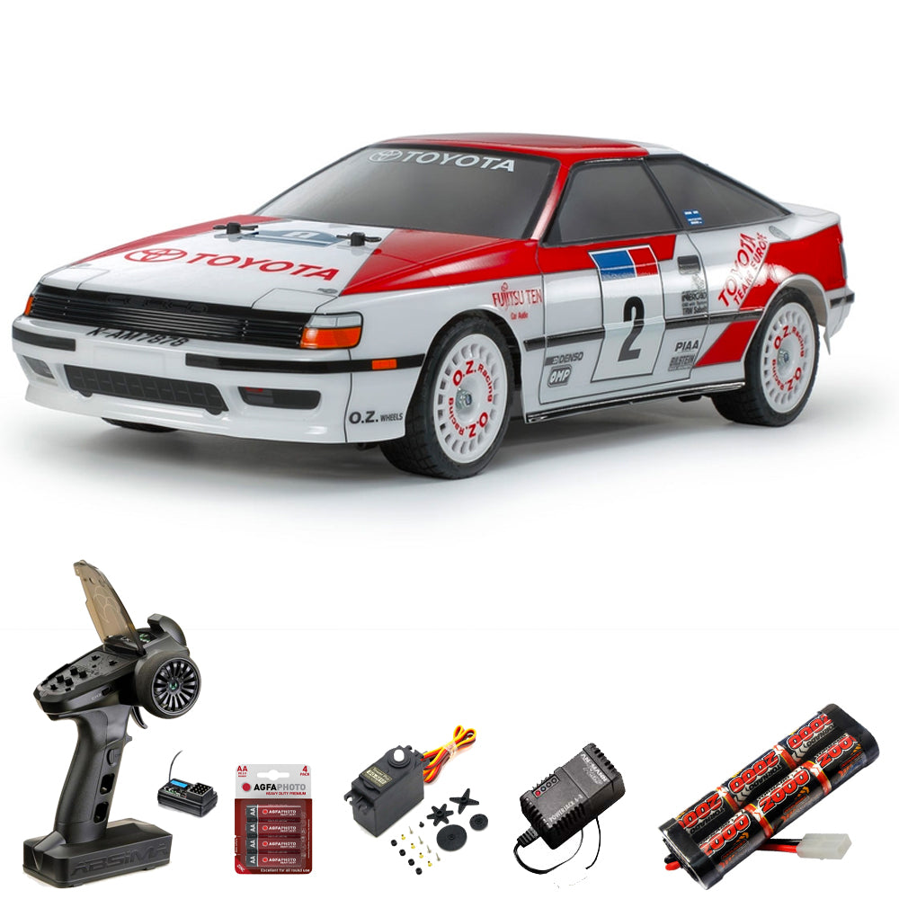 Tamiya RC 58718 Celica GT-Four ST165 TT-02 RC Car Standard Wheel Bundle