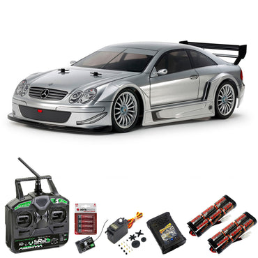 Tamiya RC 58722 Mercedes CLK AMG '02 TT-02 RC Car Premium Stick Bundle