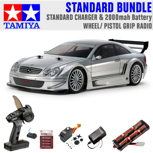 Tamiya RC 58722 Mercedes CLK AMG '02 TT-02 RC Car Standard Wheel Bundle