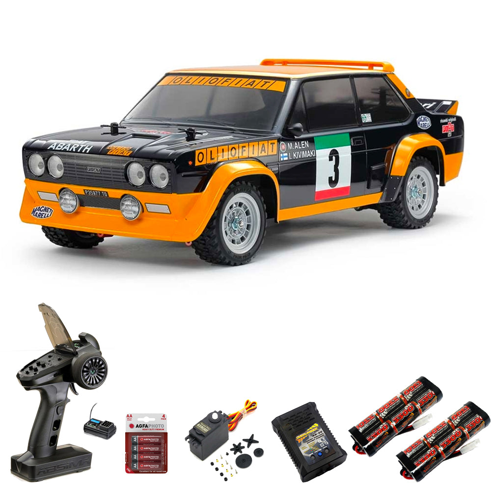 Tamiya RC 58723 Fiat 131 Abarth Rally Olio (MF-01X) 1:10 Premium Wheel Bundle