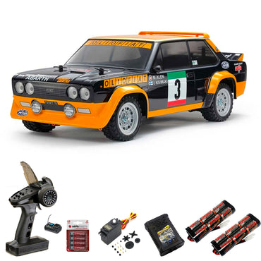 Tamiya RC 58723 Fiat 131 Abarth Rally Olio (MF-01X) 1:10 Premium Wheel Bundle