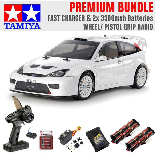 Tamiya RC 58724 2003 Ford Focus RS Custom (TT-02) 1:10 RC Premium Wheel Bundle