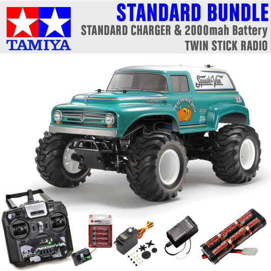 Tamiya RC 58725 Squash Van (GF-02) 1:10 Standard Stick Radio Bundle