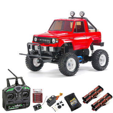 Tamiya RC 58727 Mitsubishi Pajero CW-01 1:10 Car Premium Stick Bundle