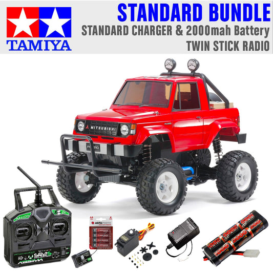 Tamiya RC 58727 Mitsubishi Pajero CW-01 1:10 Car Standard Stick Bundle