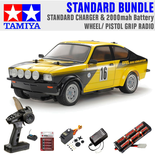 Tamiya RC 58729 Opel Kadett GT/E (MB-01) 1:10 Standard Wheel Radio Bundle