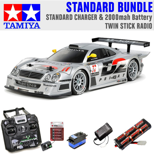 Tamiya RC 58731 Mercedes CLK-GTR 1997 (TC-01) 1:10 Standard Stick Radio Bundle