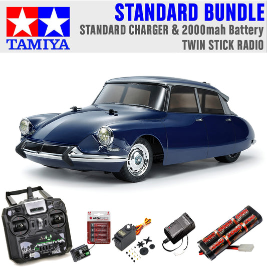 Tamiya RC 58734 Citroen DS (MB-01) 1:10 Standard Stick Radio Bundle