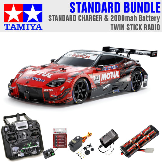 Tamiya RC 58735 Motul Autech Z TT-02 1:10 Standard Stick Radio Bundle