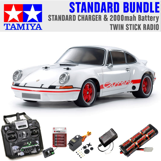 Tamiya 58740 Porsche 911 Carrera RSR 2.8 BT-01 1:10 Standard Stick Radio Bundle