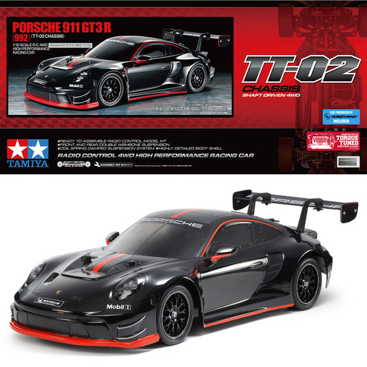Tamiya RC 58745 Porsche 911 GT3 R (992) TT-02 1:10 RC Assembly Kit