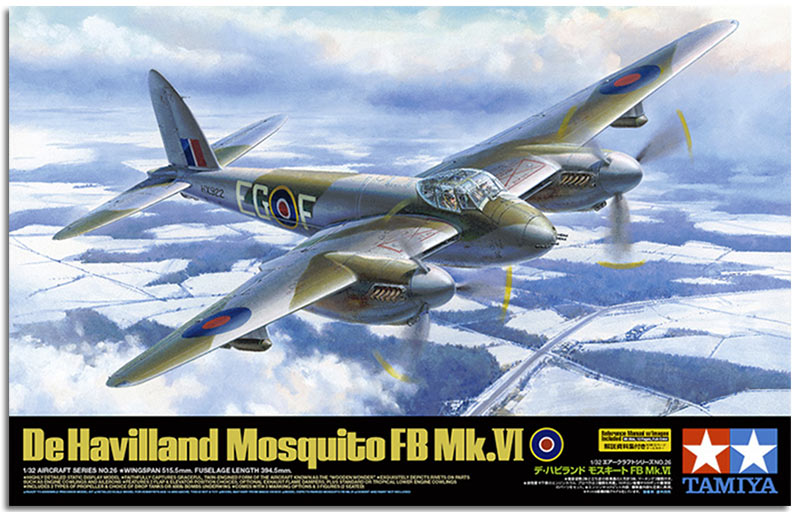TAMIYA 60326 De Havilland Mosquito FB Mk.VI 1:32 Scale Model Kit