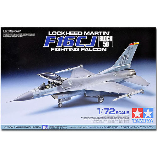 TAMIYA 60786 F-16 CJ Fighting Falcon 1:72 Aircraft Model Kit
