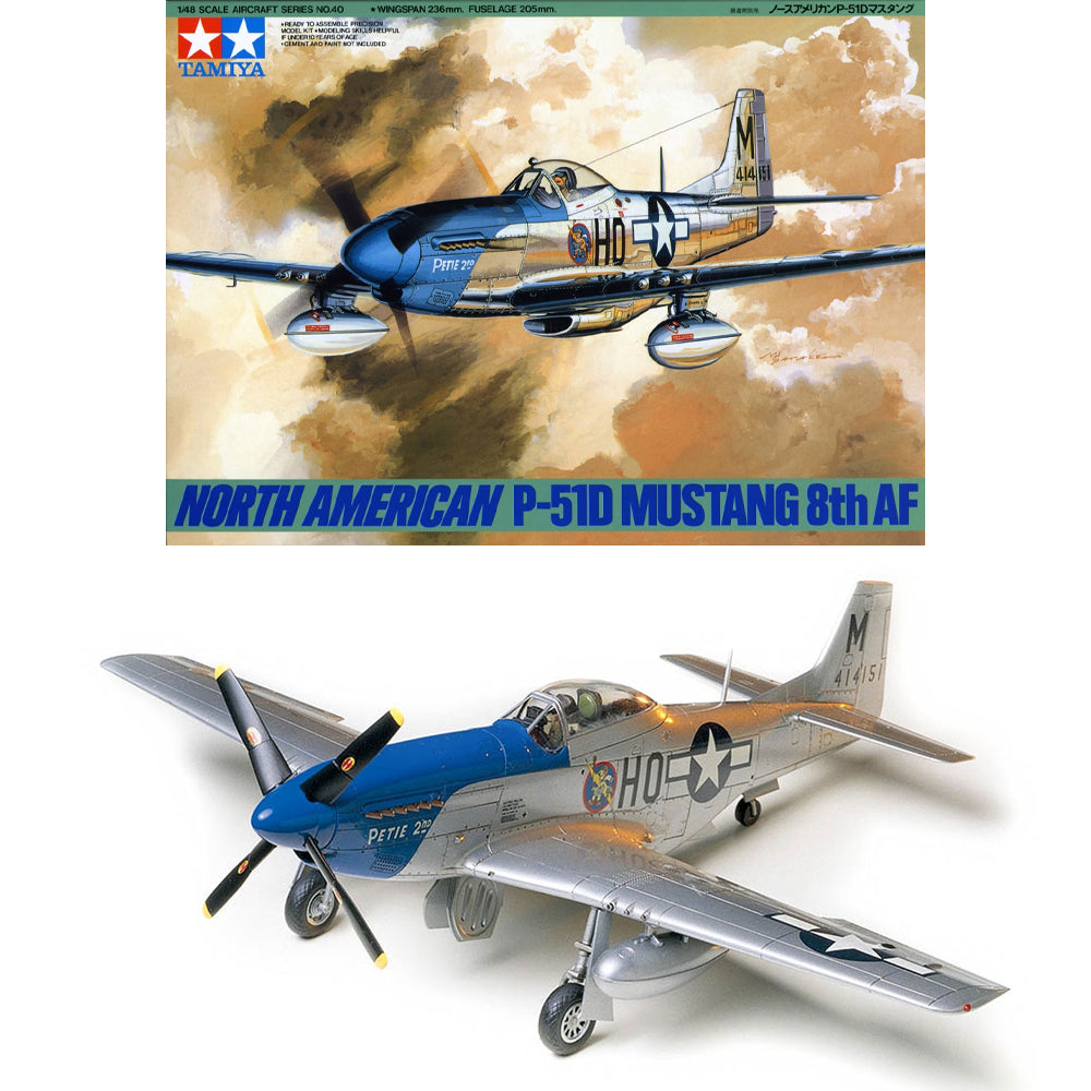 TAMIYA 61040 N.A.P-51d Mustang 8th AF 1:48  Aircraft Model Kit