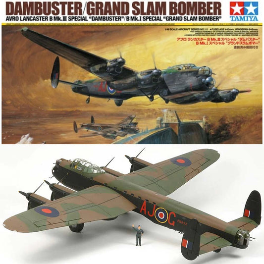 TAMIYA Lancaster Dambuster Grand Slam 1:48 Aircraft Model Kit 61111