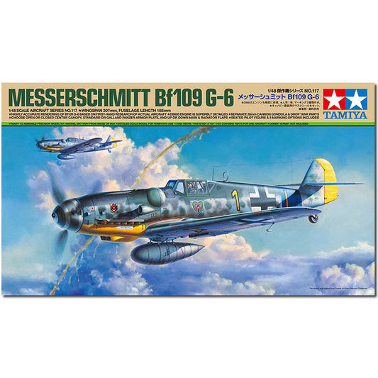 TAMIYA 61117 Messerschmitt BF-109 G6 1:48 Aircraft Model Kit
