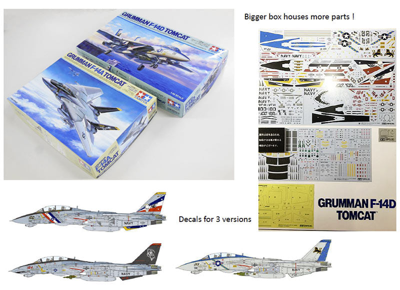 TAMIYA Grumman F-14D Tomcat 1:48 Aircraft Model Kit 61118