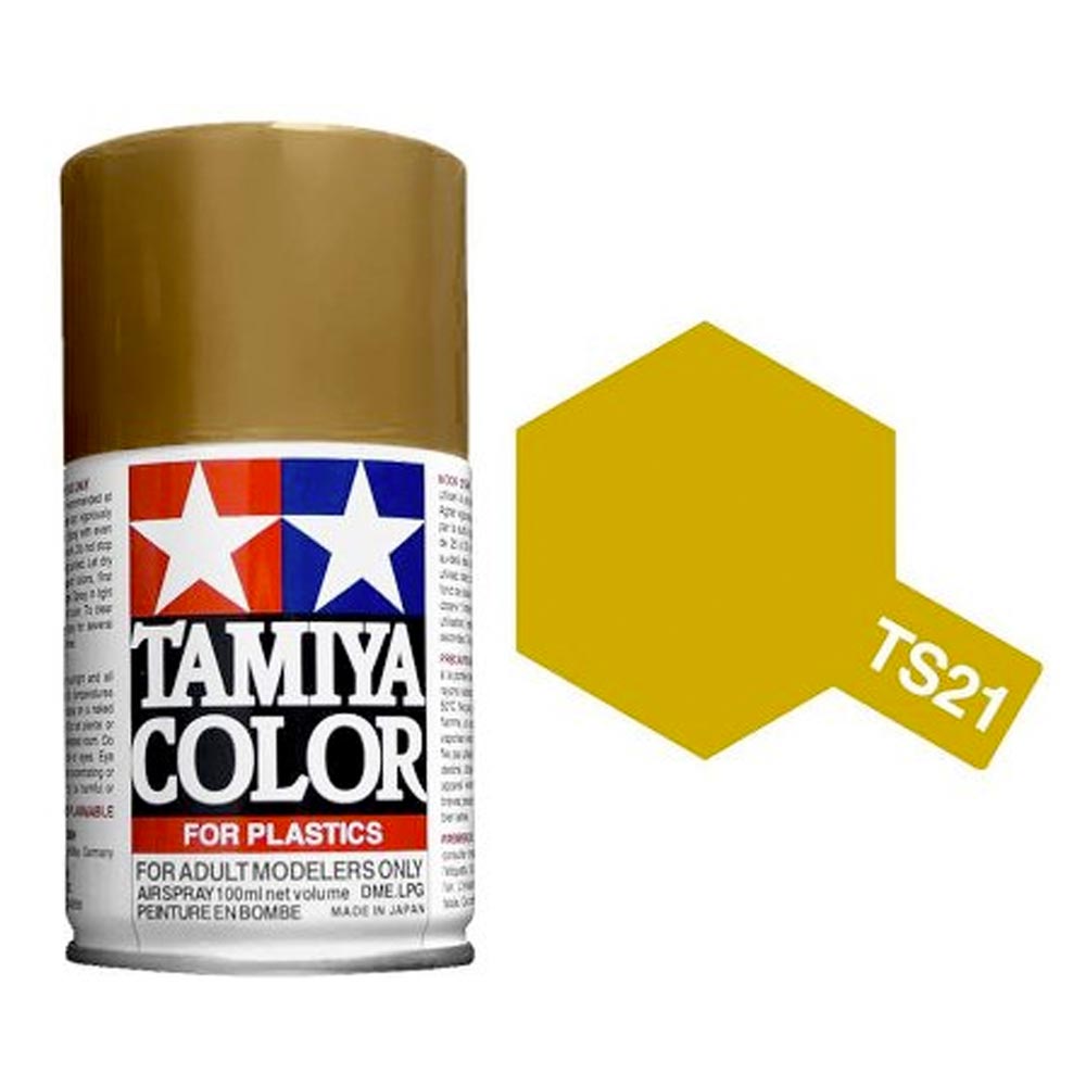 TAMIYA TS-21 Gold 100ml Plastic Model Kit Spray Paint 85021