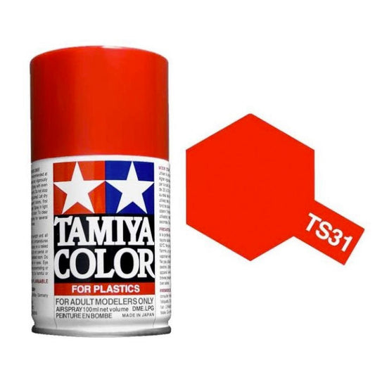 TAMIYA TS-31 Bright Orange 100ml Plastic Model Kit Spray Paint 85031