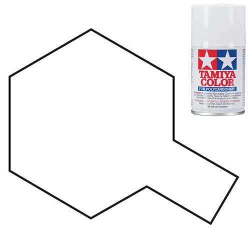 TAMIYA PS-1 White Polycarbonate Spray Paint 100ml Lexan RC Car Body