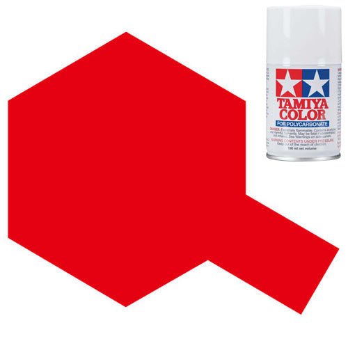 TAMIYA PS-60 Bright Mica Red Polycarbonate Spray Paint 100ml Lexan RC Car Body