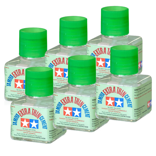 Tamiya 87038 Extra Thin Cement 6-Pack Box