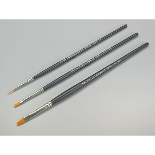 Tamiya 87067 Modelling   Brush HF Standard Set 3 Pack Paint Brushes