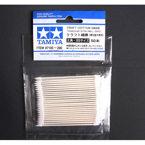 TAMIYA 87105 Cotton Swab (triangle xtra small x 50) - Tools / Accessories