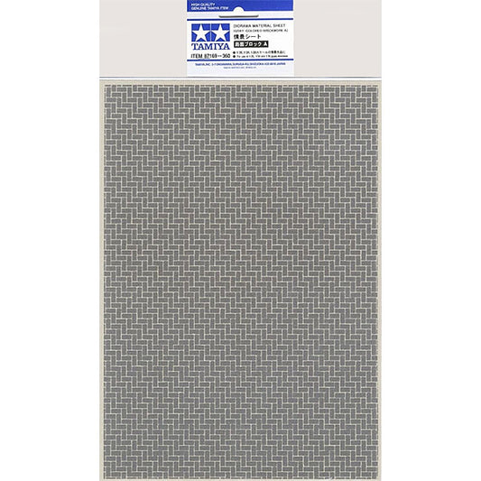TAMIYA 87169 Diorama Sheet (gray Brick A) - Tools / Accessories