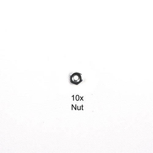 TAMIYA 9808244/19808244 3mm Thin Nut (10 Pcs.) (Truck/DT02/Egress/CW01)