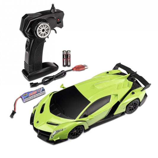 Carson C404308 1:24 Lamborghini Veneno 2.4GHz 100% RTR Green RC Car