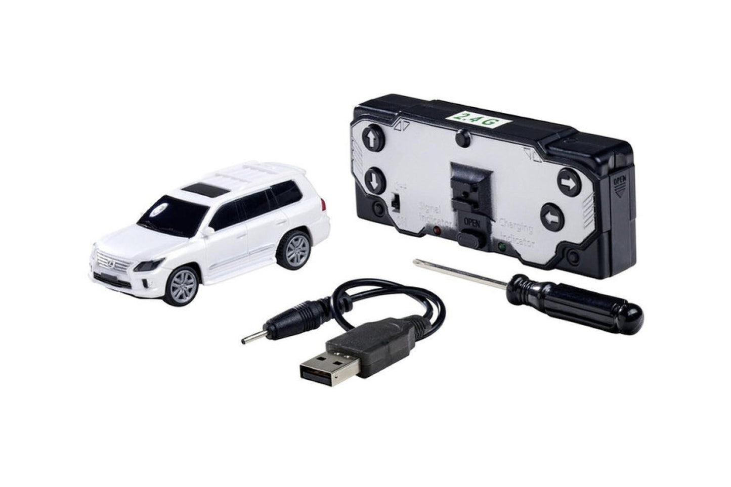 Carson C404337 1:64 Nano Racer Lexus LX570 White RC Car