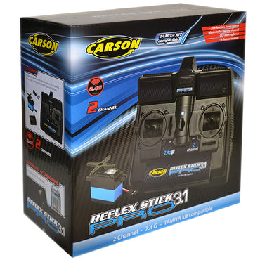 CARSON Reflex Stick Pro3.1 R/C 2Ch 2.4ghz Radio Transmitter Inc. Servo C707131