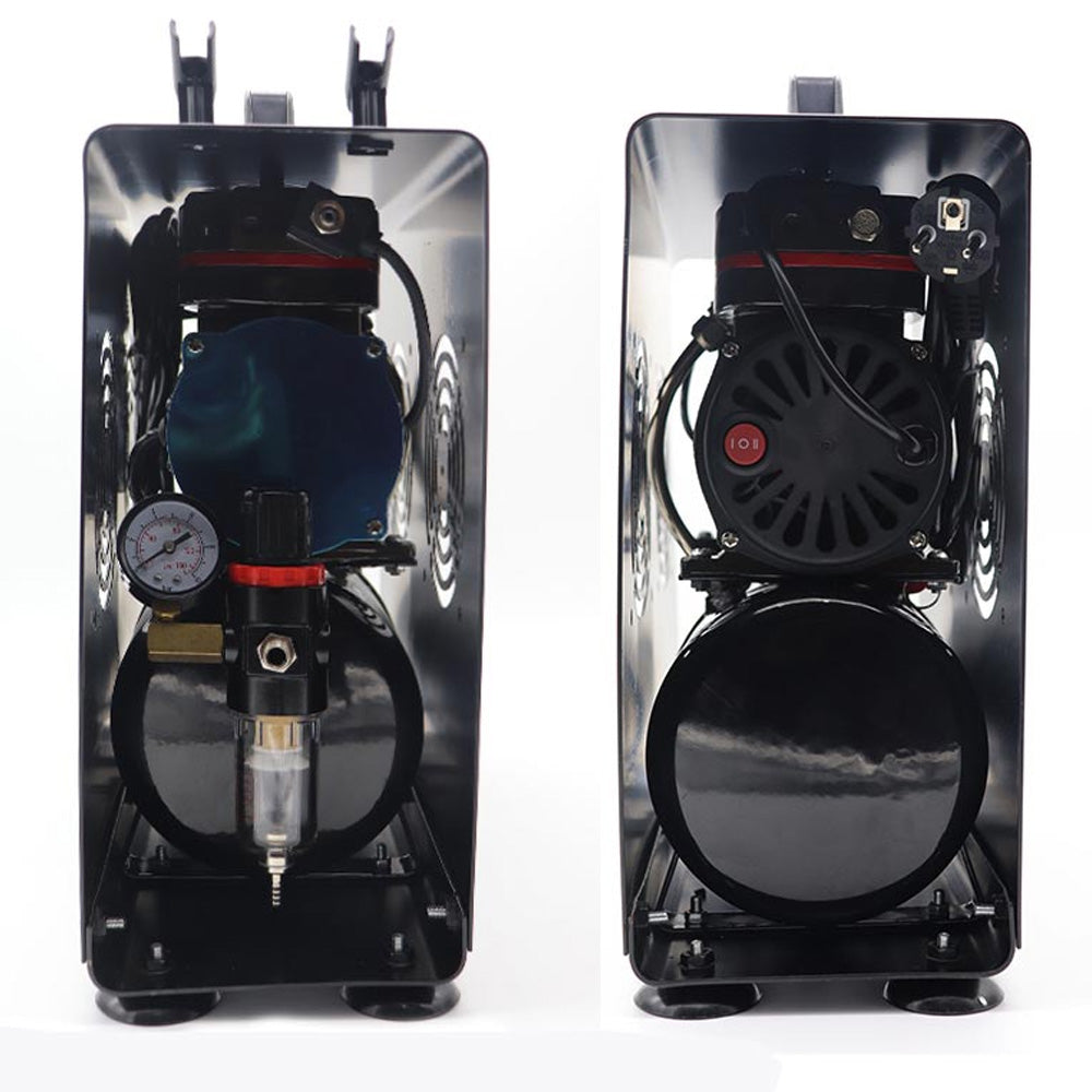 Royal Max TC-90TS Twin Cylinder Airbrush Compressor w/3.5L Tank & Cover