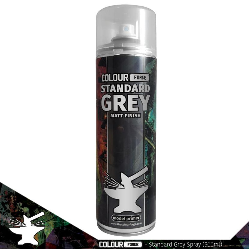 Colour Forge Standard Grey Spray Primer Paint 500ml