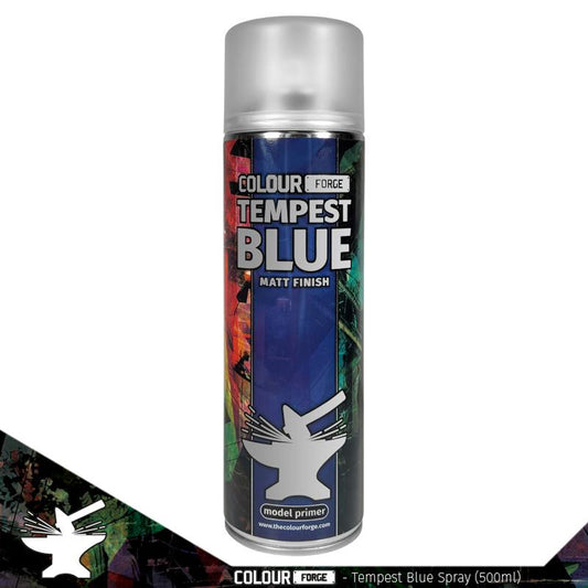 Colour Forge Tempest Blue Spray Primer Paint 500ml