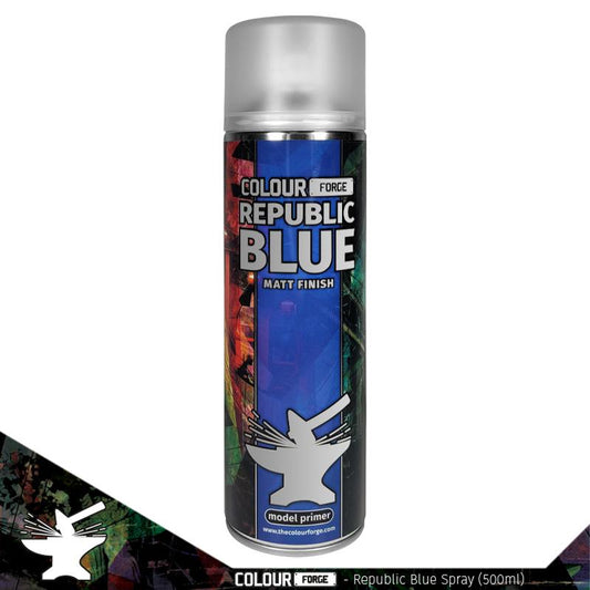Colour Forge Republic Blue Spray Primer Paint 500ml
